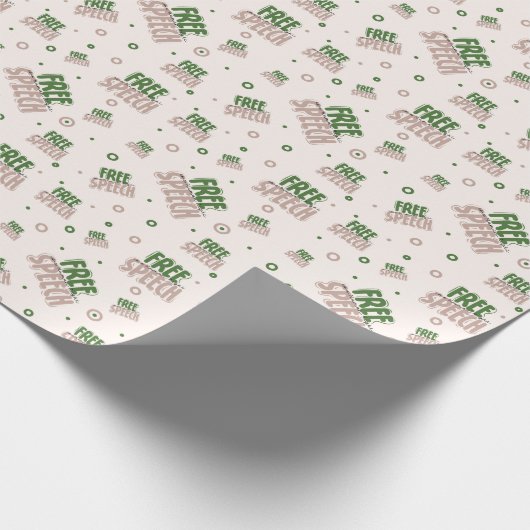 Free Speech Is a Human Right Geschenkpapier (Ecke)