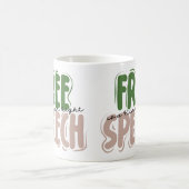 Free Speech Is a Human Right Mug Kaffeetasse (Mittel)
