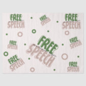 Free Speech Is a Human Right Seidenpapier (Vorderseite)