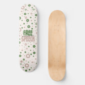 Free Speech Is a Human Right Skateboard (Vorderseite)