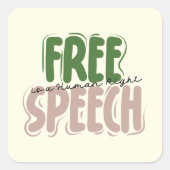 Free Speech Is a Human Right Sticker (Vorderseite)
