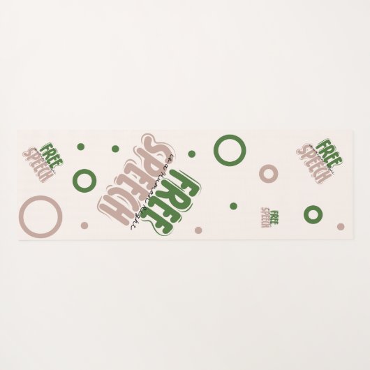 Free Speech Is a Human Right Yogamatte (Rückseite (Horizontal))