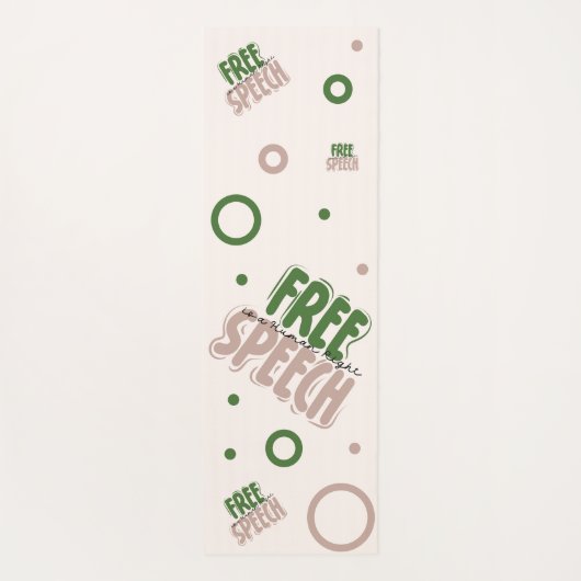 Free Speech Is a Human Right Yogamatte (Rückseite)
