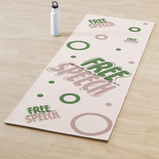Free Speech Is a Human Right Yogamatte (Beispiel)