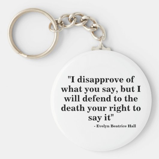 Free Speech Keyring - Zitat 23 Schlüsselanhänger (Vorne)