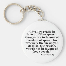 Free Speech Keyring - Zitat 30 Schlüsselanhänger