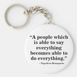 Free Speech Keyring - Zitat 32 Schlüsselanhänger