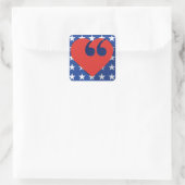 Free Speech USA Liebe Stickers (Tasche)