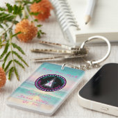 Free Spired Flock Member, Flamingo Schlüsselanhäng Schlüsselanhänger (Vorderseite rechts)