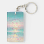 Free Spired Flock Member, Flamingo Schlüsselanhäng Schlüsselanhänger (Rückseite)