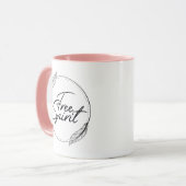 Free Spirit Boho Style Yoga Tasse (Vorderseite Links)