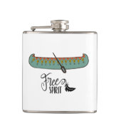 Free Spirit Canoe Flachmann (Vorderseite)