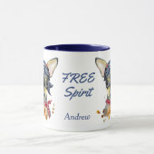 Free Spirit Chihuahua Dog Personalisiert Tasse (Zentrum)