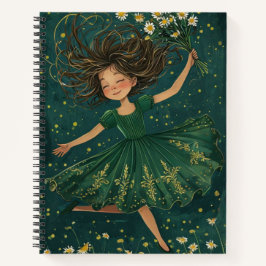 Free Spirit Girl Spiral Notebook Notizblock