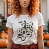 Free Spirit Halloween Ghost Retro Style T - Shirt