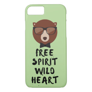 Free Spirit Hipster Bär Case-Mate iPhone Hülle