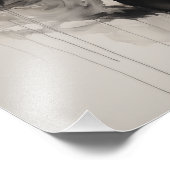 Free Spirit Horse Black and White Fotodruck (Ecke)