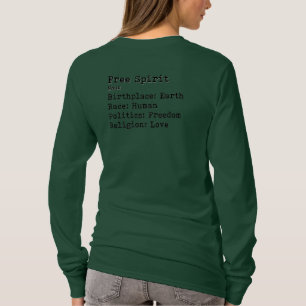 Free Spirit: Langschläfer Crew Neck T-Shirt