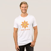 Free Spirit Mandala Tri-Blend Shirt (Vorderseite voll)