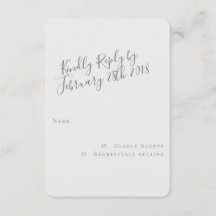 Free Spirit Modern RSVP Card