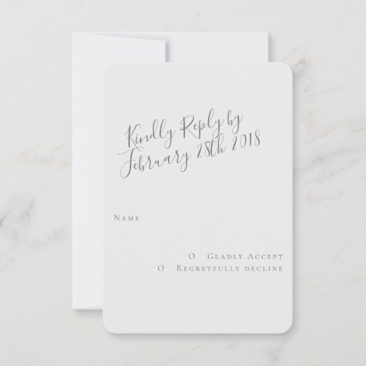 Free Spirit Modern RSVP Card (Vorderseite)