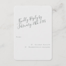 Free Spirit Modern RSVP Card Karte