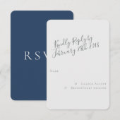 Free Spirit Modern RSVP Card Karte (Vorne/Hinten)