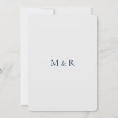 Free Spirit Modern Wedding Einladung (Rückseite)