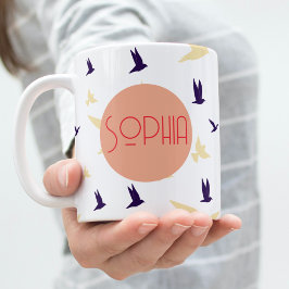 Free Spirit Personalisiert Bird Tasse