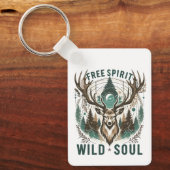 Free Spirit - Wilder Soul Stag Schlüsselanhänger (Vorderseite)