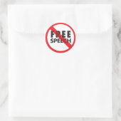 FREE SPRECHEN RUNDER AUFKLEBER (Tasche)