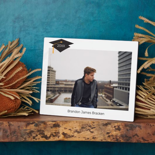 Free Standing Easel Sign Graduierung Foto Platte Fotoplatte (Seite)