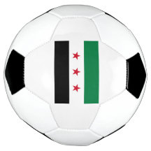 Free Syria Flag Soccer Ball