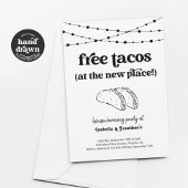 Free Taco Funny Housewarming Party Einladung