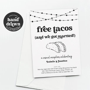 Free Tacos Funny Empfang Nur Einladung