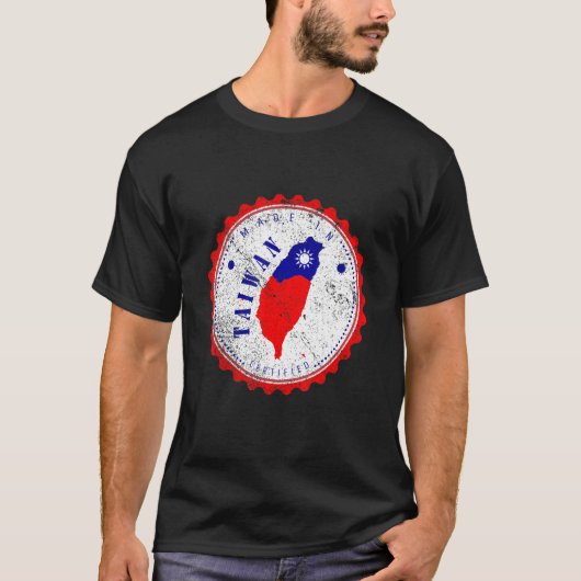 Free Taiwan Flag Safe Behalten Independent I Liebe T-Shirt (Vorderseite)
