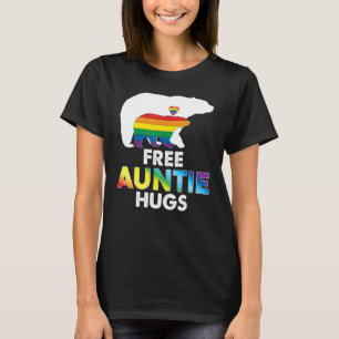Free Tanttie Hugs Rainbow Bear Lgbt Pride Gay Lesb T-Shirt