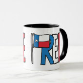Free Texas Texit Tasse (VorderseiteRechts)