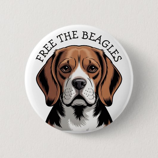 Free the Beagles,  Beagle Face Button (Vorderseite)