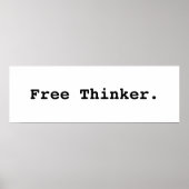 Free Thinker. Poster (Vorne)