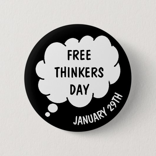 Free Thinkers Day ist der 29. Januar Button (Vorderseite)