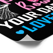 Free Throws oder Pink Bows Daddy Lieben Sie Geschl Poster (Ecke)