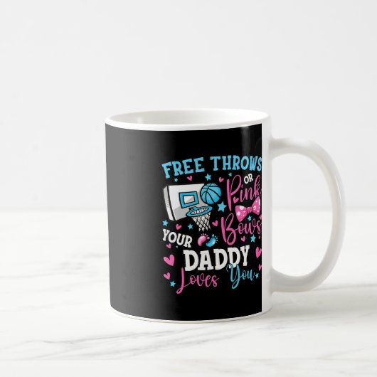 Free Throws oder Pink Bows Daddy Lieben Sie Niedli Kaffeetasse (Rechts)