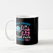 Free Throws oder Pink Bows Papa Lieben Sie Geschle Kaffeetasse (Links)
