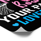 Free Throws oder Pink Bows Papa Lieben Sie Geschle Poster (Ecke)