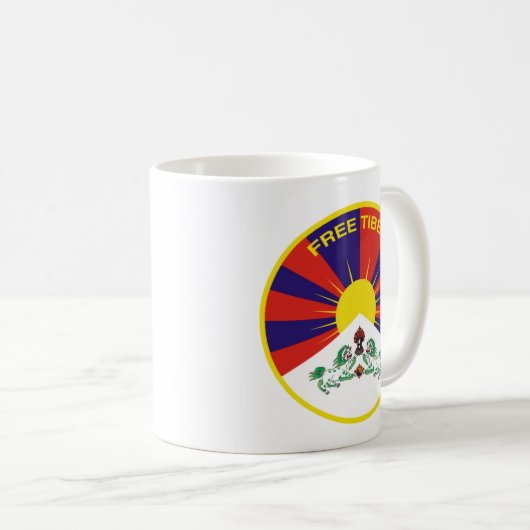 Free Tibet Kaffeetasse (VorderseiteRechts)