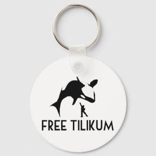 Free Tilikum Rette den Orca Killer Wal Schlüsselanhänger