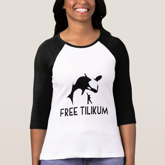 Free Tilikum Rette den Orca Killer Wal T-Shirt (Vorderseite)