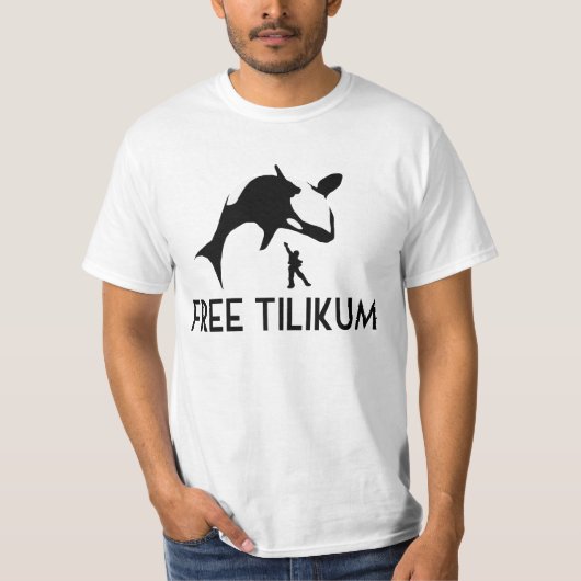 Free Tilikum Rette den Orca Killer Wal T-Shirt (Vorderseite)