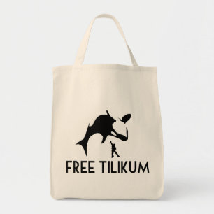 Free Tilikum Rette den Orca Killer Wal Tragetasche